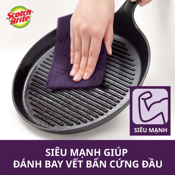 Cước cọ rửa mạnh hơn inox 7447 - 150x100mm - Gói 4, , large image number 3